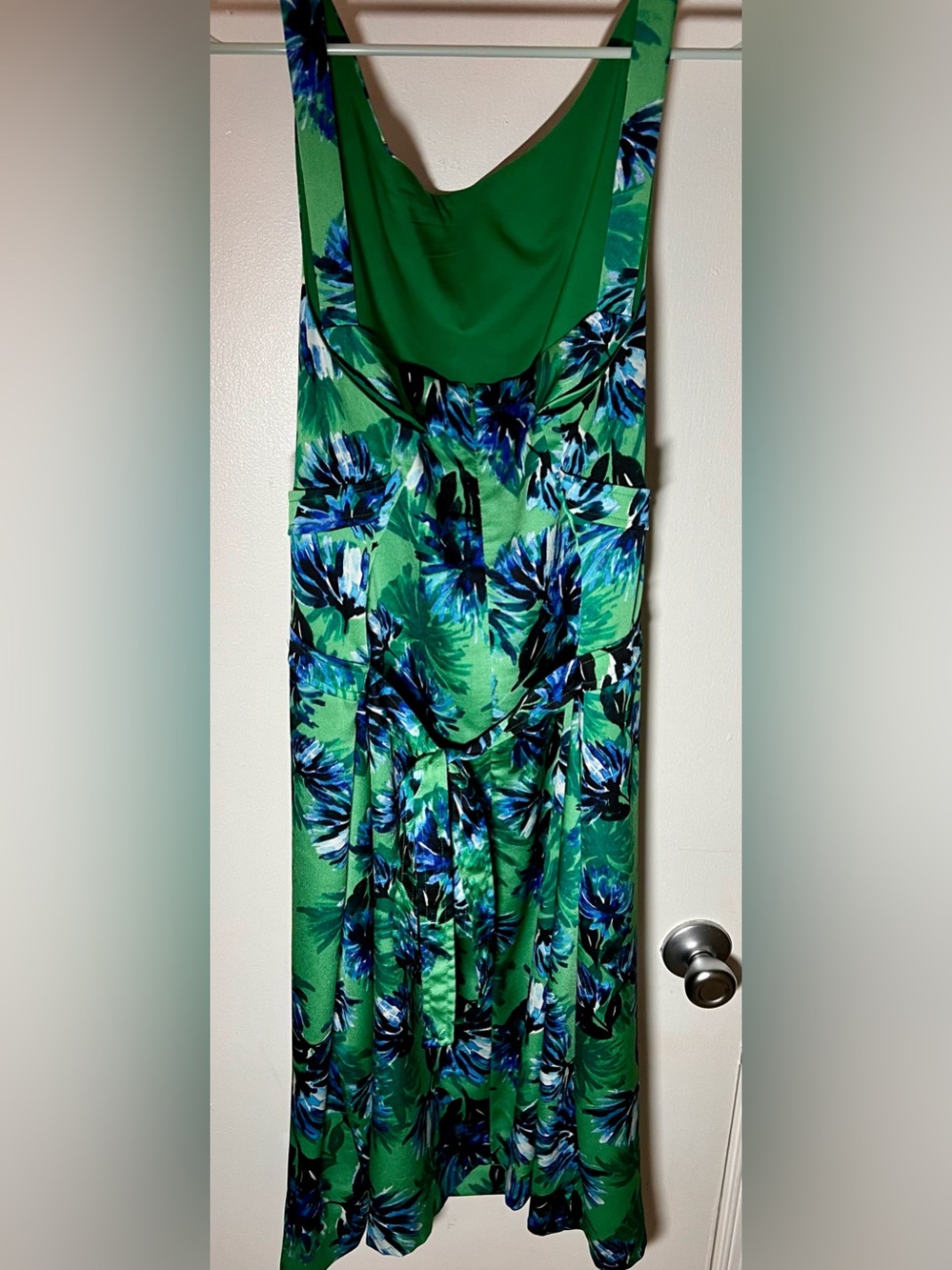 Banana Republic Green Tropical Floral Strapless Convertible Maxi Dress